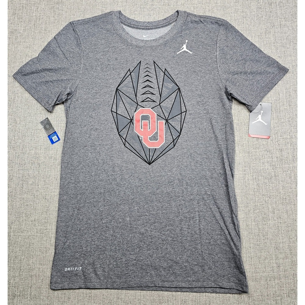 Oklahoma Sooners Shirt‎ Mens Small NCAA Football Jordan Jumpman Nike Dri Fit